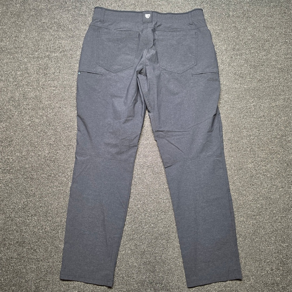 Kuhl Deceptr Pants Gray Mens 36x32 Tuff Lite Stretch Technical Hiking Trousers - Picture 8 of 9